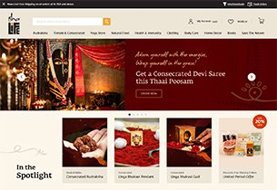 Magento Ecommerce store for Isha Life