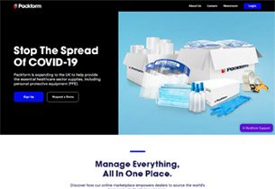WordPress development for Packform